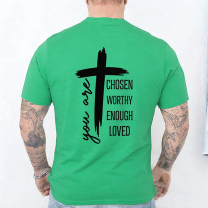 Chosen Worthy Cross Print Tee