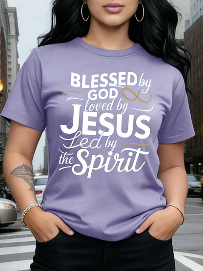 Blessed By God Loved By Jesus Tee