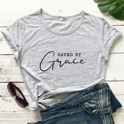 Saved By Grace Women's Print T-Shirt