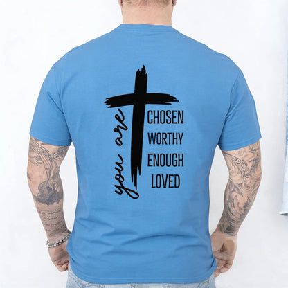 Chosen Worthy Cross Print Tee