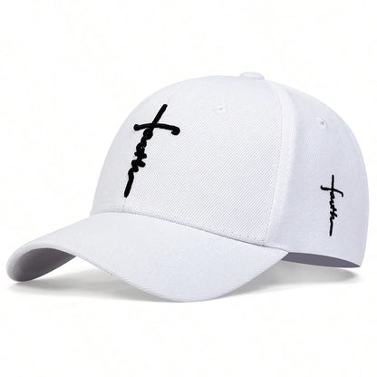 Fashion Faith Cross Embroidery Unisex Cap