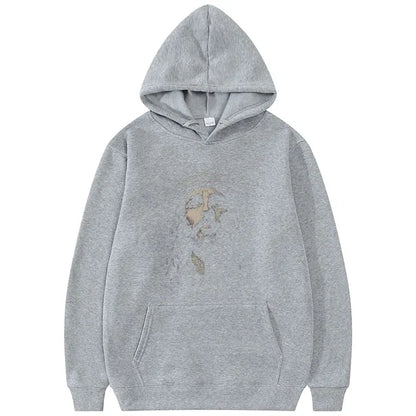 Jesus Face Vintage Graphic Hoodie