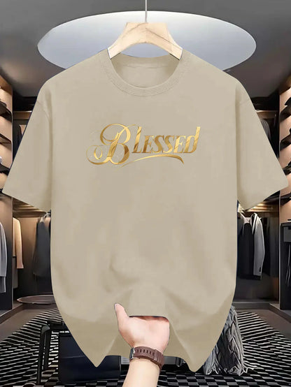 100% Cotton Blessed Printed Unisex Tee