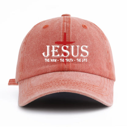JESUS-The Way, The Truth, The Life” Print Cap