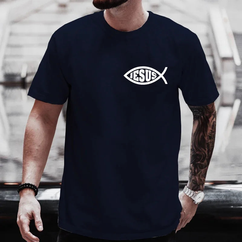 Jesus Fish Unisex Graphic T-Shirt