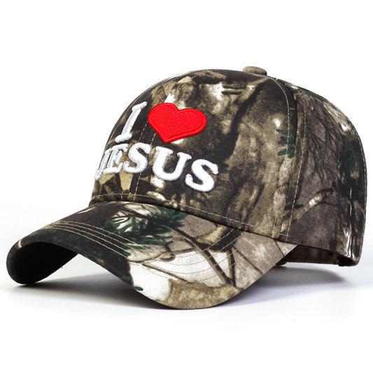Unisex I LOVE JESUS Embroidery Baseball Caps