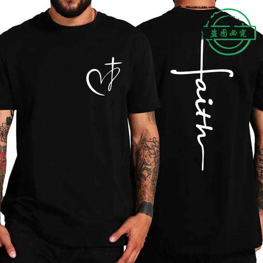Men's Faith Cross Comfort Tee