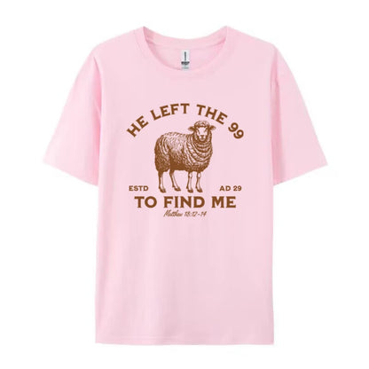 He Left the 99 Women's Vintage Christian Tee