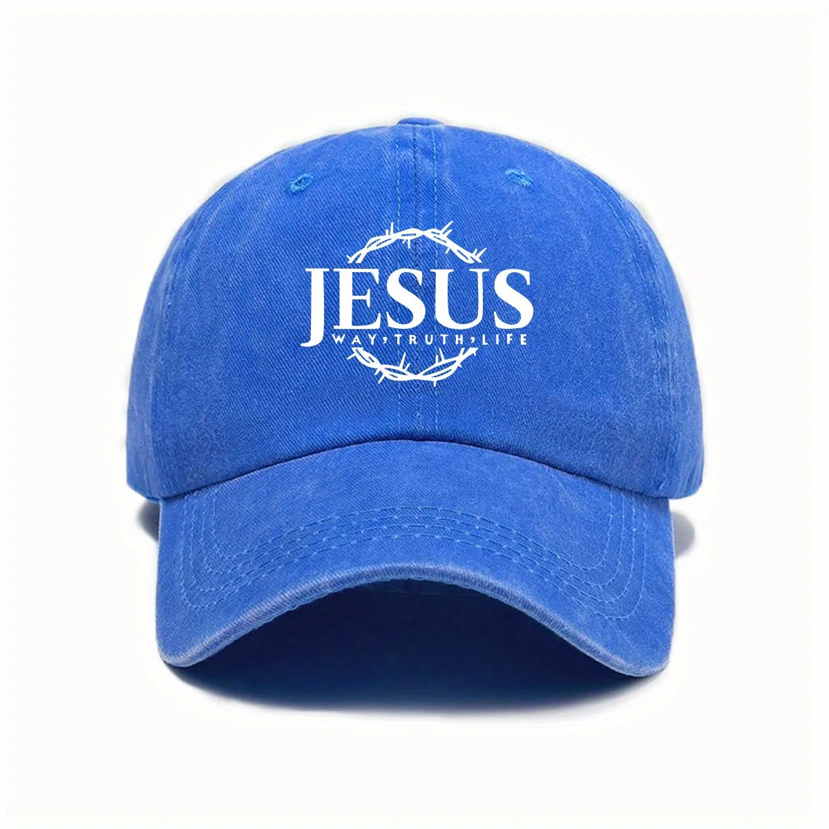 Adjustable Unisex Cap Jesus Thorn Wreath Design.