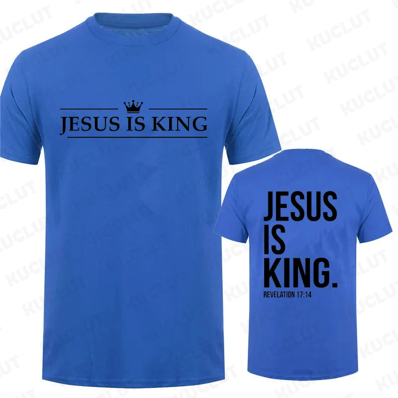 Jesus Is King Print Comfort T-Shirt
