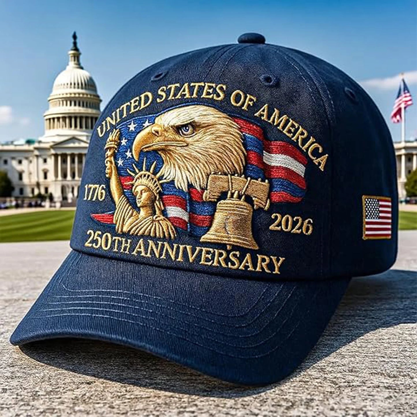 250th Anniversary USA Patriotic Unisex Cap