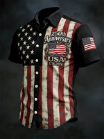 Men's 250th Anniversary American Flag Shirt