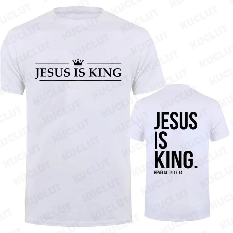 Jesus Is King Print Comfort T-Shirt