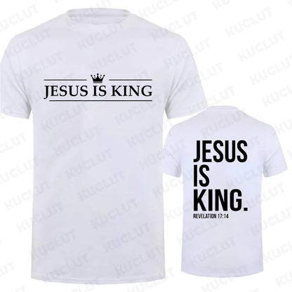 Jesus Is King Print Comfort T-Shirt