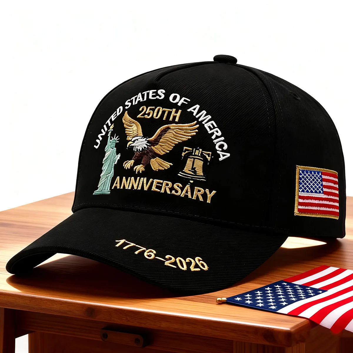 2026 USA 250th Anniversary Embroidered Unisex Cap