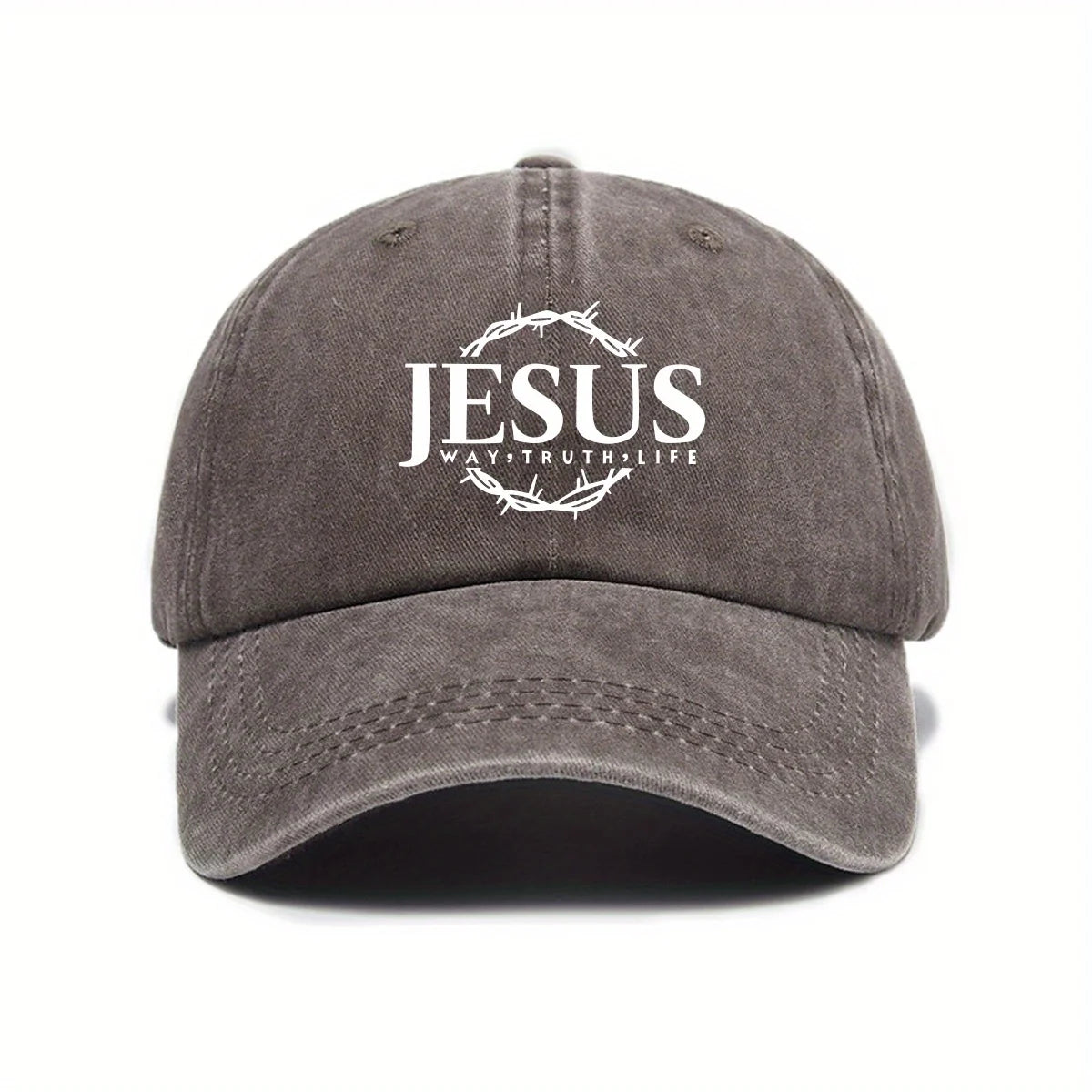 Adjustable Unisex Cap Jesus Thorn Wreath Design.