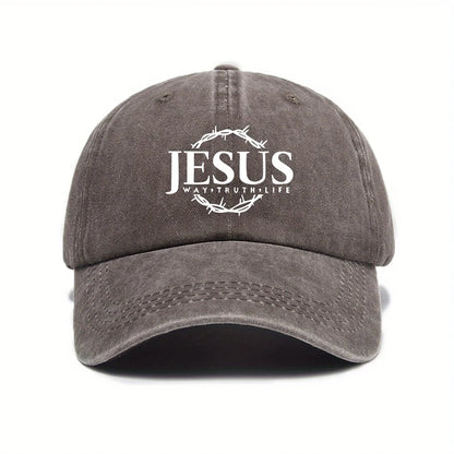 Adjustable Unisex Cap Jesus Thorn Wreath Design.