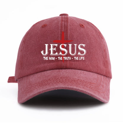 JESUS-The Way, The Truth, The Life” Print Cap