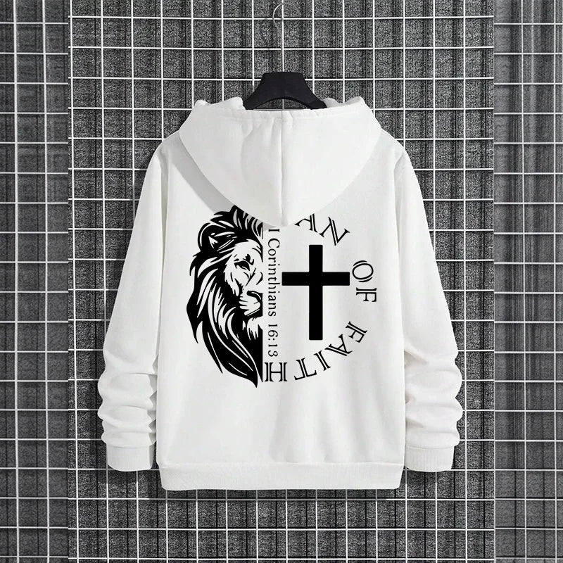 Bold Faith Lion Comfort Hooded Sweatshirt