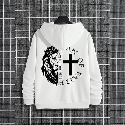 Bold Faith Lion Comfort Hooded Sweatshirt