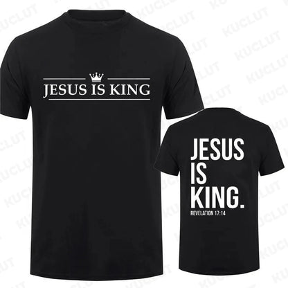 Jesus Is King Print Comfort T-Shirt