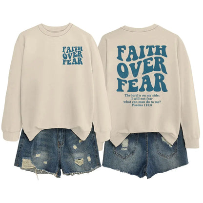 "Faith Over Fear" Retro Sweatshirt