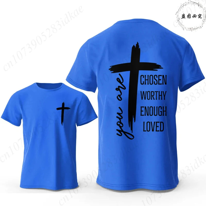 Chosen Worthy Cross Print Tee