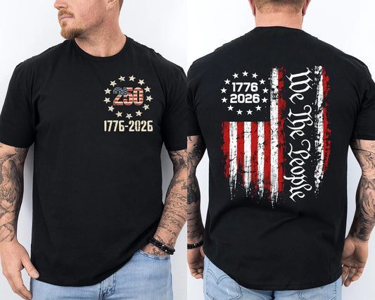 250th Anniversary USA Flag Patriotic UnisexTee