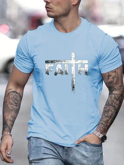100% Cotton Faith Print T-Shirt