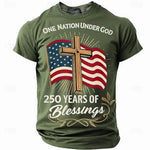 250th USA Anniversary Eagle Flag Men's Tee