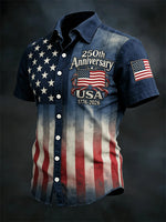 Men's 250th Anniversary American Flag Shirt