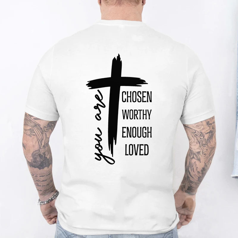 Chosen Worthy Cross Print Tee