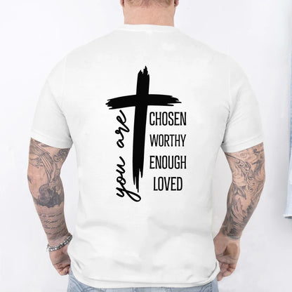 Chosen Worthy Cross Print Tee