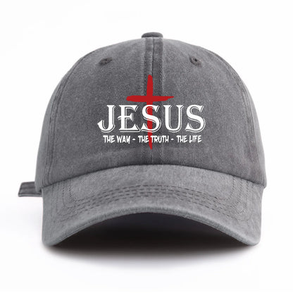 JESUS-The Way, The Truth, The Life” Print Cap