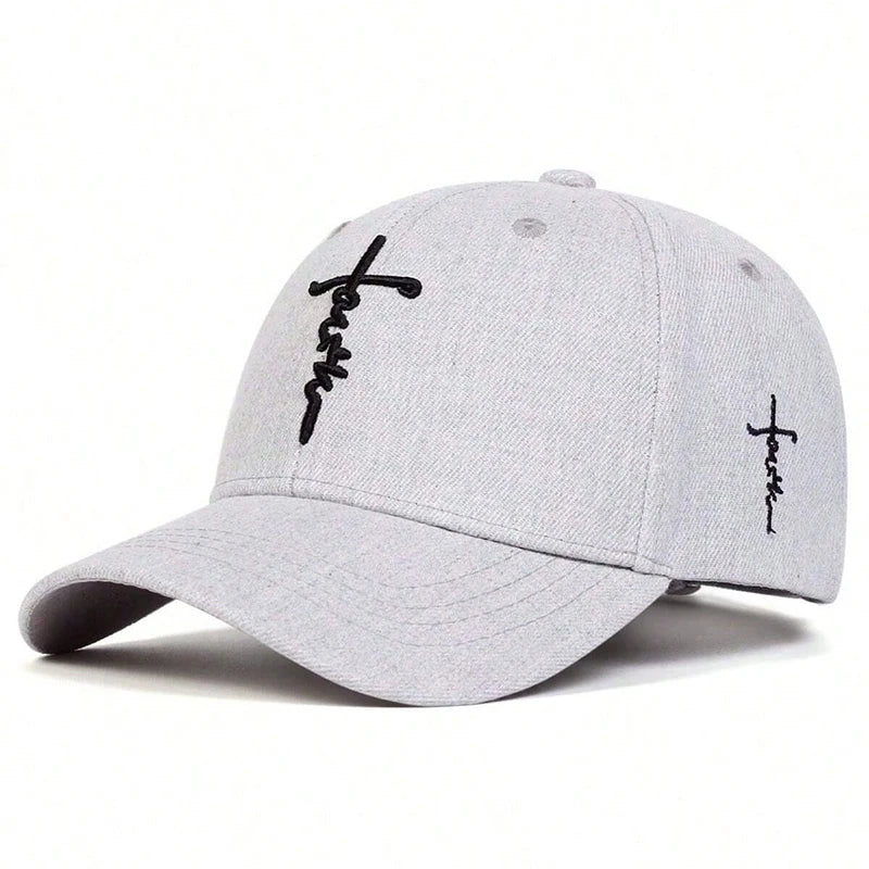 Fashion Faith Cross Embroidery Unisex Cap