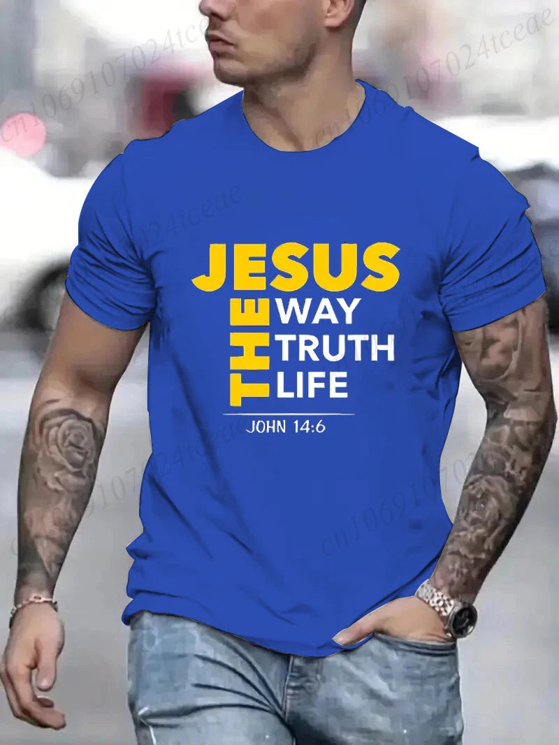 Jesus The Way Print Men's T Shirt