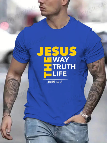 Jesus The Way Print Men's T Shirt