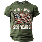 250th USA Anniversary Eagle Flag Men's Tee