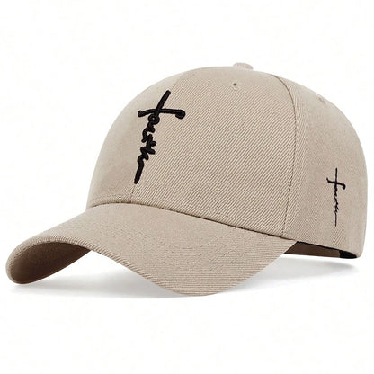 Fashion Faith Cross Embroidery Unisex Cap