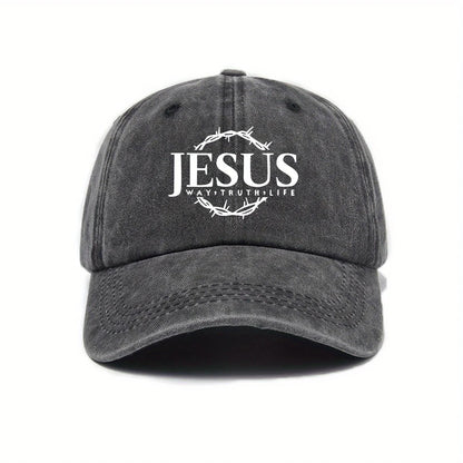 Adjustable Unisex Cap Jesus Thorn Wreath Design.