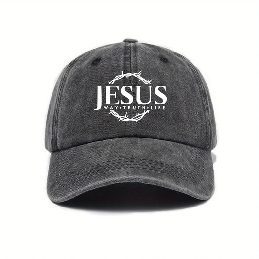 Adjustable Unisex Cap Jesus Thorn Wreath Design.