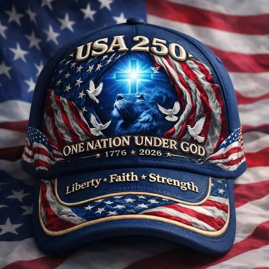 USA 250th Anniversary Lion Of Judah Unisex Cap