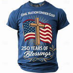 250th USA Anniversary Eagle Flag Men's Tee