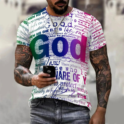 Jesus Printed 3D Graphic T-Shirt