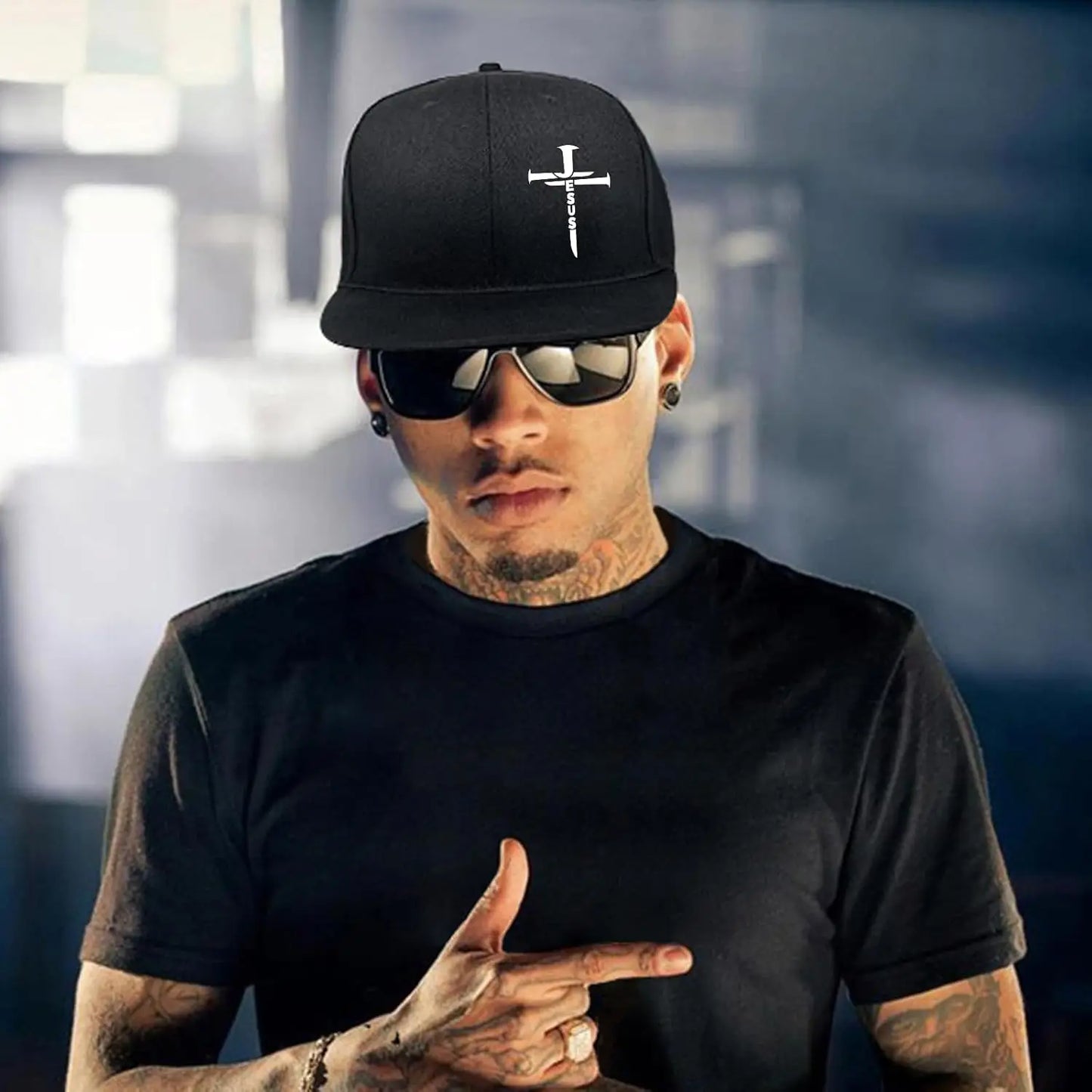 Jesus Cross Snapback Unisex Cap