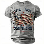 250th USA Anniversary Eagle Flag Men's Tee