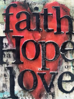 Faith Hope Love Women's Rustic Tee