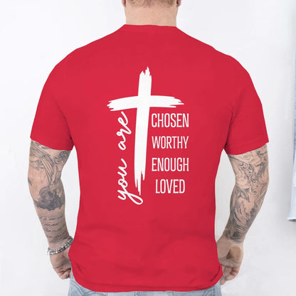 Chosen Worthy Cross Print Tee