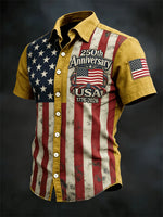 Men's 250th Anniversary American Flag Shirt