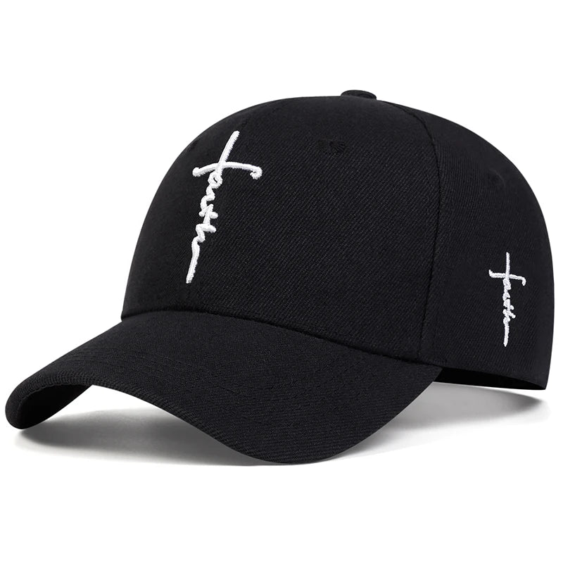 Fashion Faith Cross Embroidery Unisex Cap